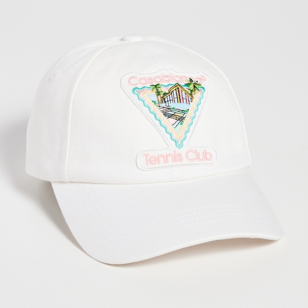 Casablanca White Tennis Club Cap